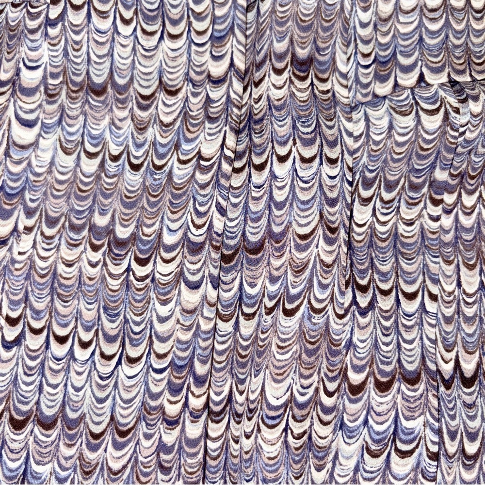 Tory Burch Silk Georgette Marble Print Skirt Size 2 - Picture 4 of 7